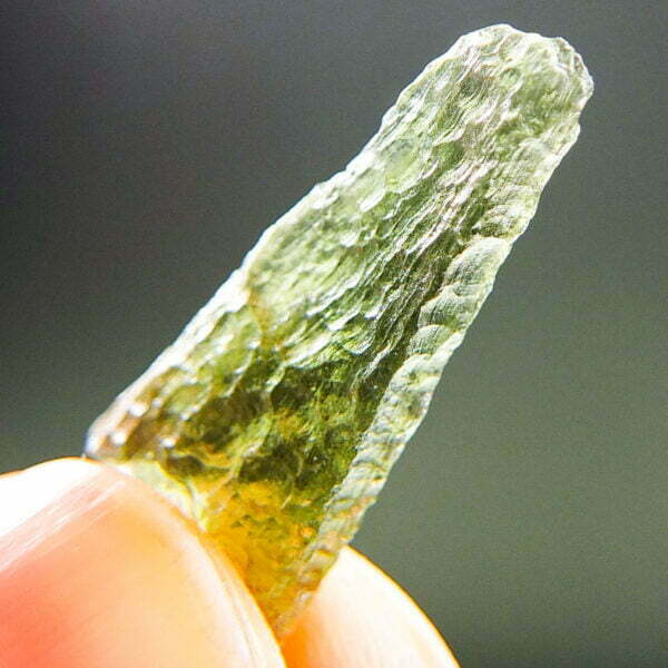 Moldavite - Drop - natural upper fragment shape