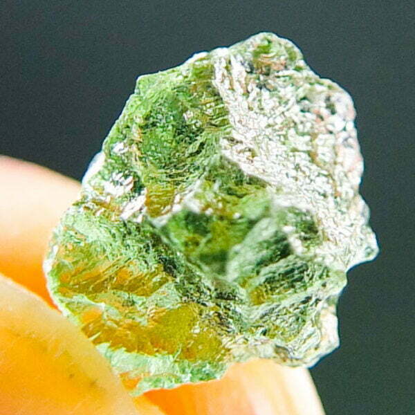 Small Moldavite with Rare poisonous green color