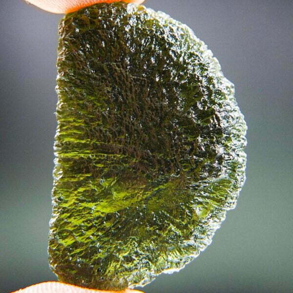 Big Moldavite Certified - Elipsoid - natural fragment shape