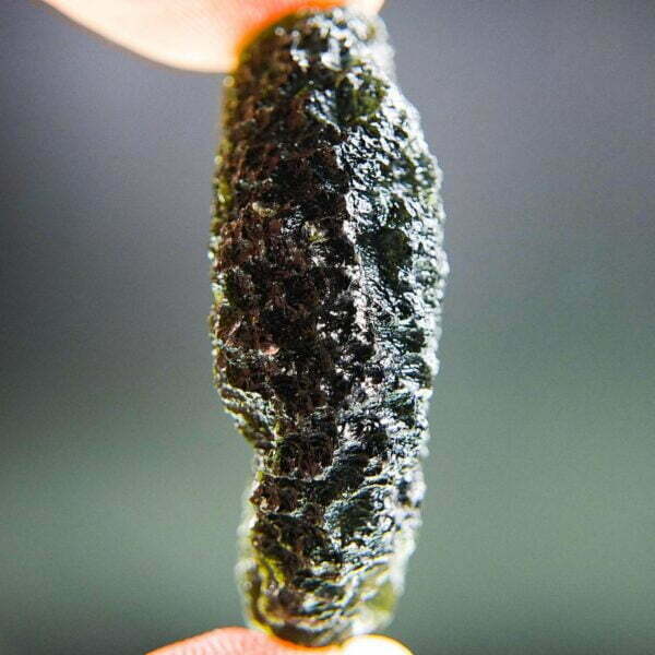 Big Moldavite Certified - Elipsoid - natural fragment shape