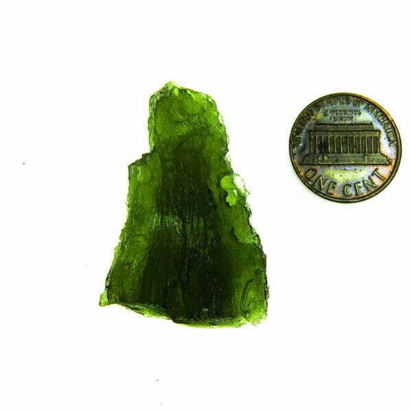 Big Moldavite - Certified - Drop - natural upper fragment shape - quality A+