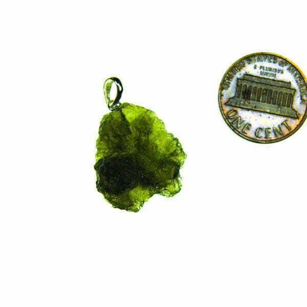Moldavite pendant with CERTIFICATE - quality A+
