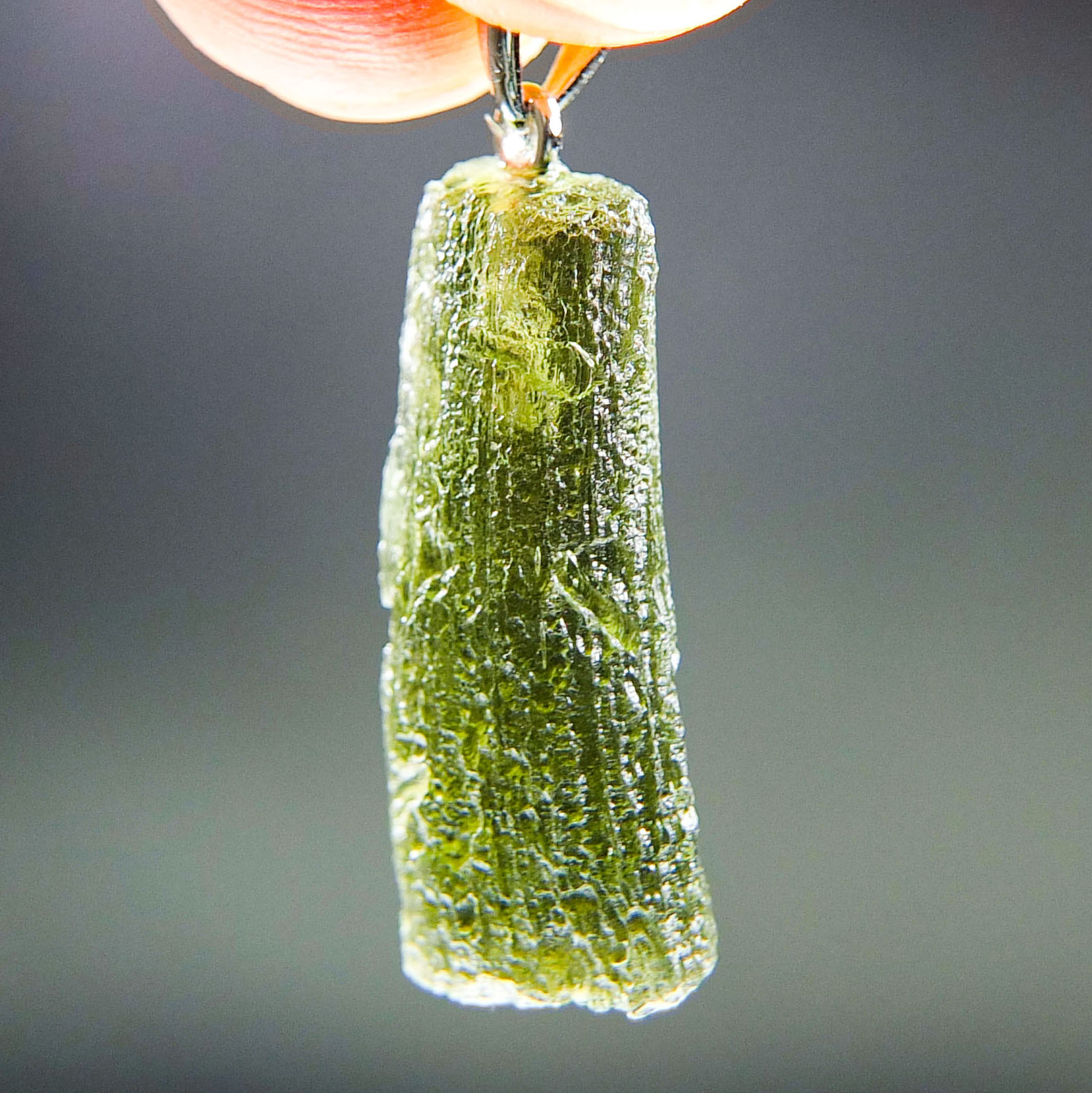 Certified Moldavite Pendant