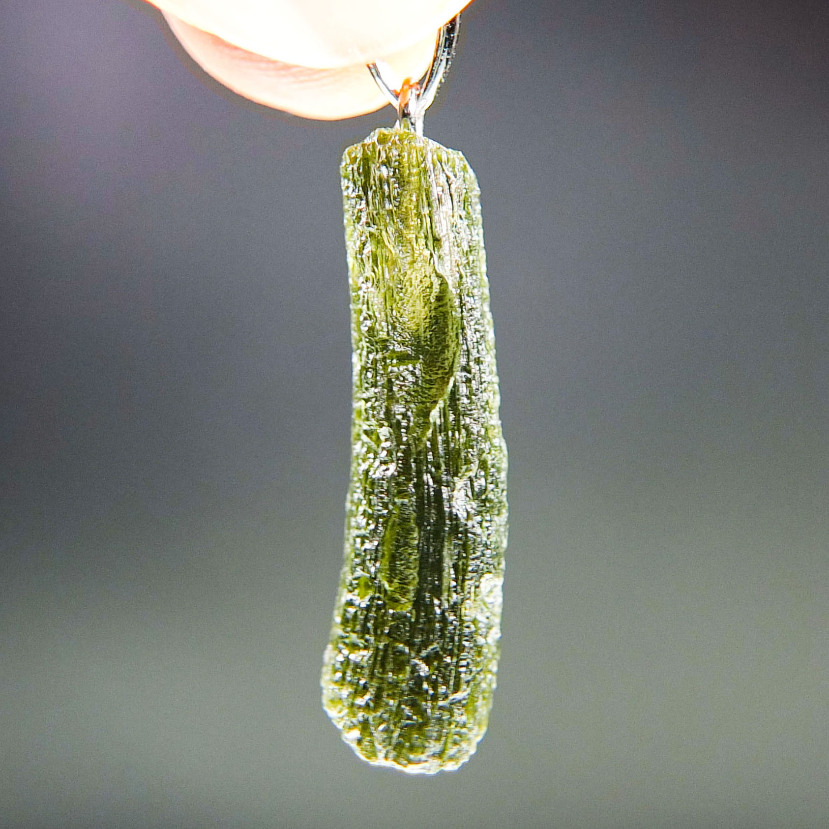 Certified Moldavite Pendant