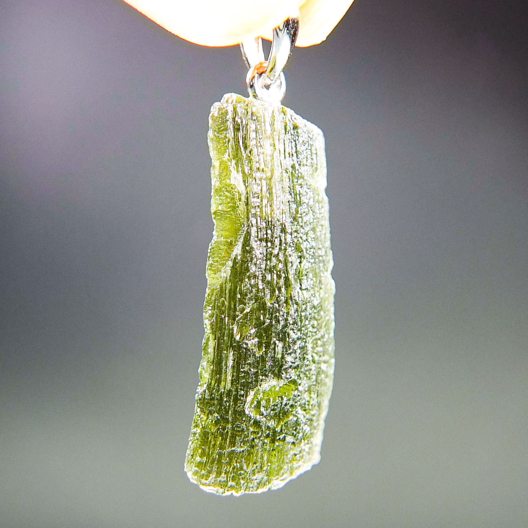Certified Moldavite Pendant