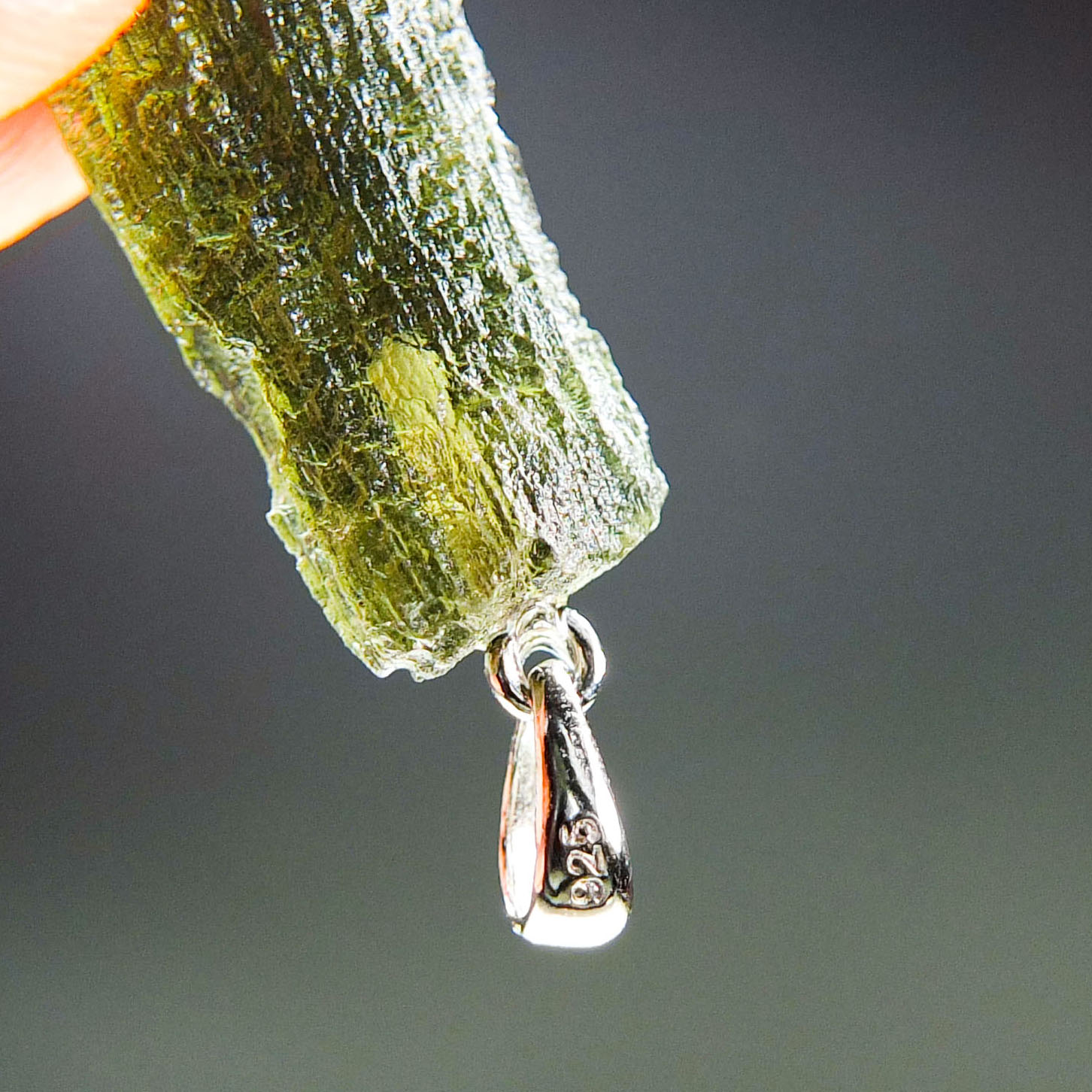 Certified Moldavite Pendant