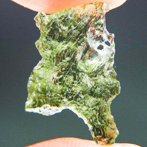 Moldavite with two kinds of sculpture - quality A+