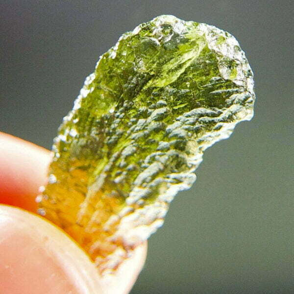 Moldavite with CERTIFICATE - Drop shape - Shiny