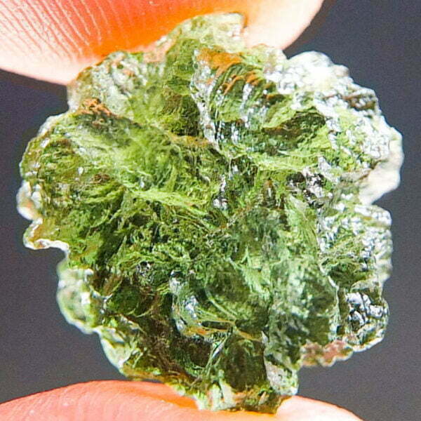 Vibrant green Moldavite with CERTIFICATE - quality A+/++