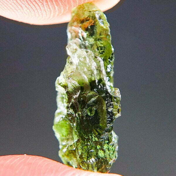 Moldavite - Uncommon shape - Glossy