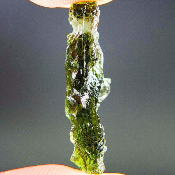 Certified Drilled Moldavite - Glossy - quality A+/++