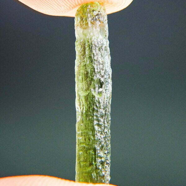 Drilled Moldavite with CERTIFICATE - Stick shape