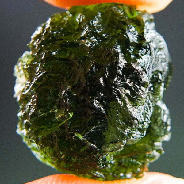 Moldavite with CERTIFICATE - Boulder shape - quality A+