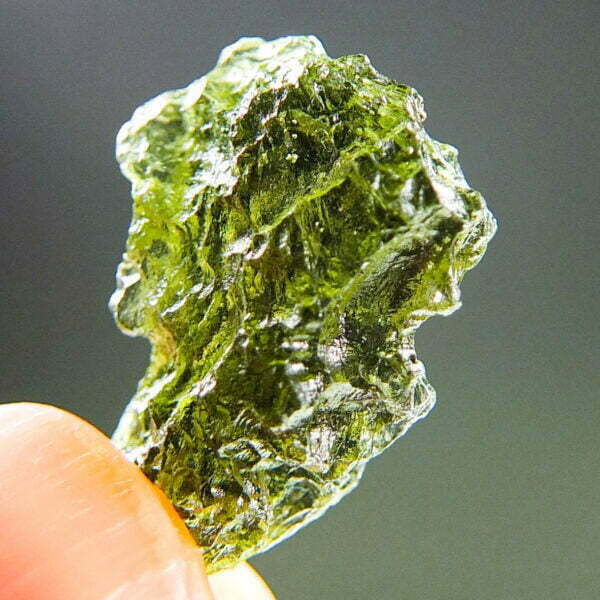 Moldavite pendant with CERTIFICATE - quality A+/++