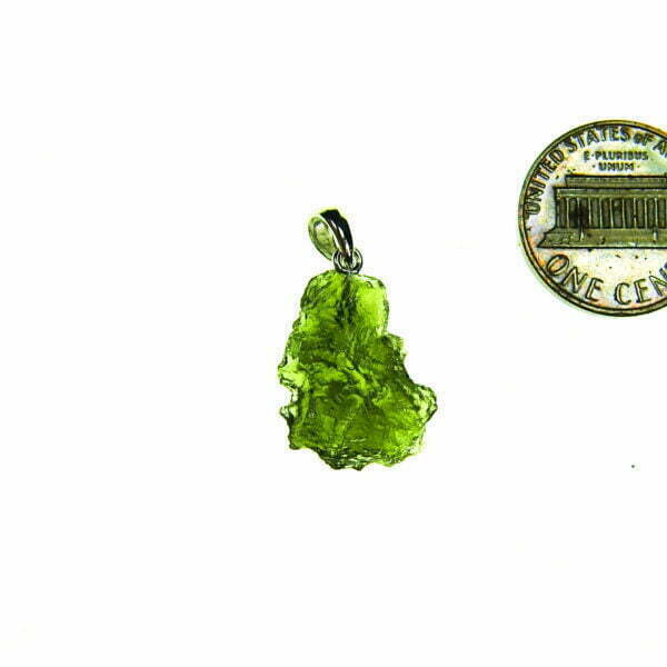 Moldavite pendant with CERTIFICATE - quality A+/++