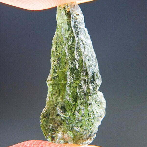 Moldavite with CERTIFICATE - Drop shape