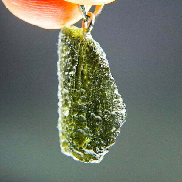 Moldavite pendant with CERTIFICATE - Shiny