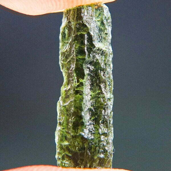 Moldavite - Drop - natural middle fragment shape