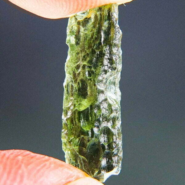 Moldavite - Drop - natural middle fragment shape