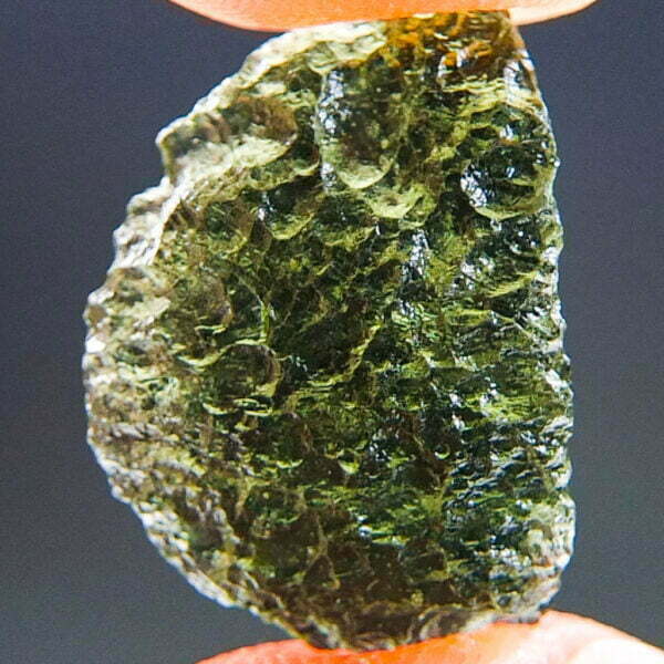 Moldavite - Elipsoid - natural fragment shape