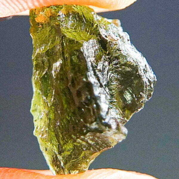 Moldavite (Moldaviet) with Olive green color