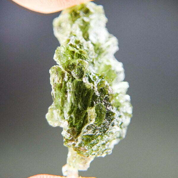 Excellent Moldavite - Hedgehog from Besednice - with CERTIFICATE