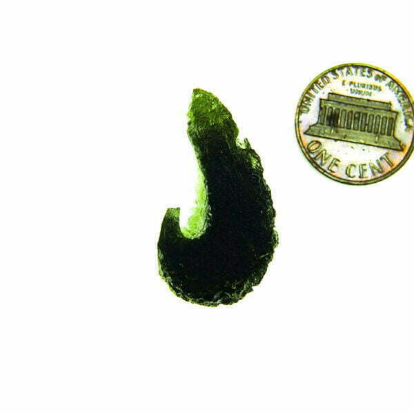 Certified Moldavite - Uncommon shape