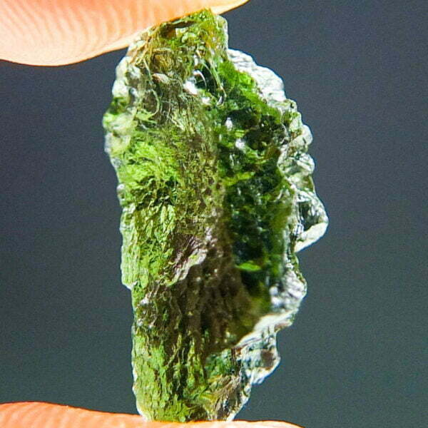 Vibrant green Moldavite - Glossy