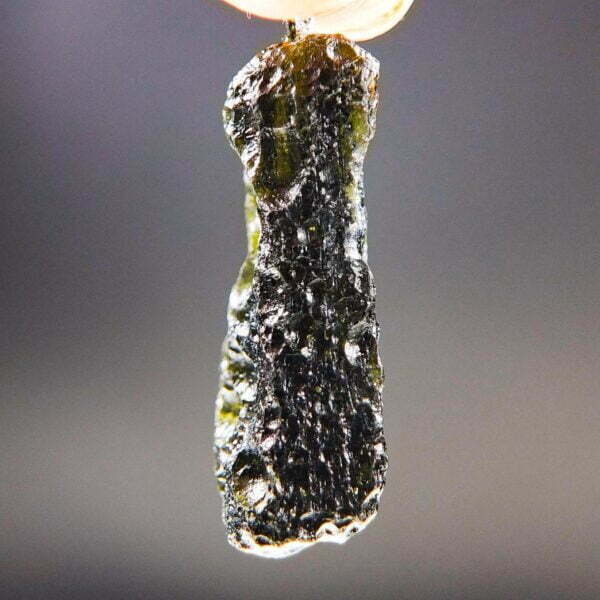 Moldavite pendant with CERTIFICATE - Shiny - quality A+