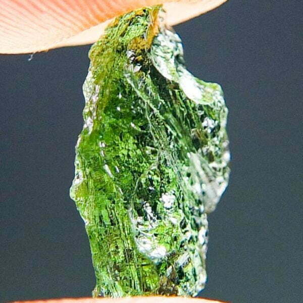 Rare Apple green Moldavite - Very Glossy - RARE
