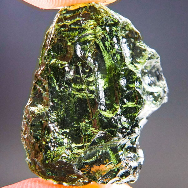 Rare Moldavite - Very Glossy - Certified - quality A+/++
