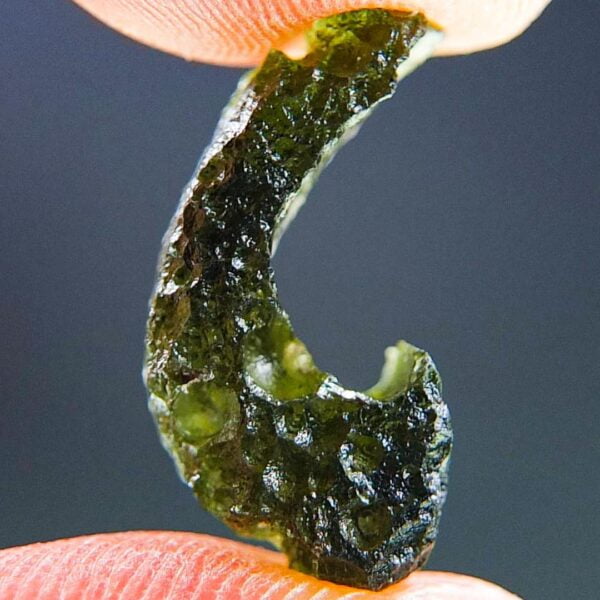 Moldavite with CERTIFICATE - Uncommon shape