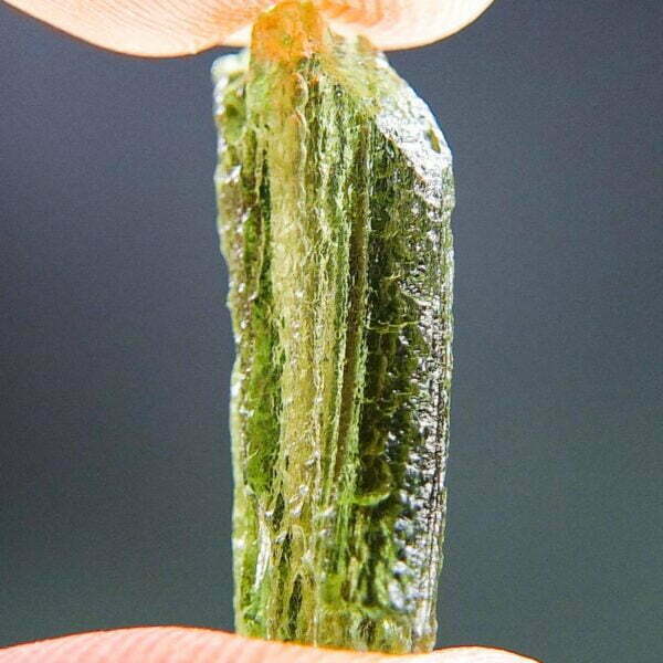 Rare Moldavite with CERTIFICATE - with hole trought