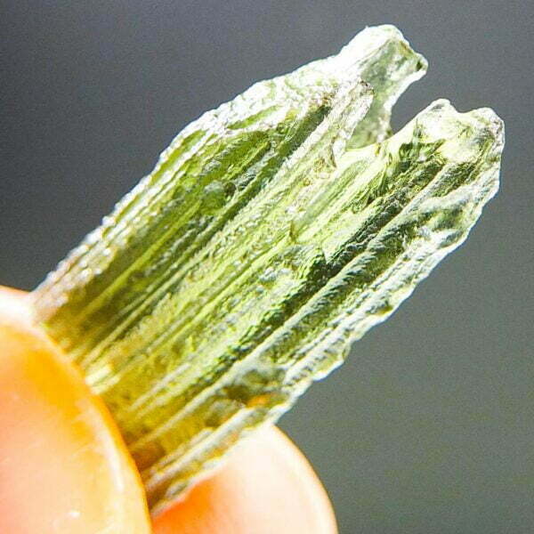Rare Moldavite with CERTIFICATE - with hole trought