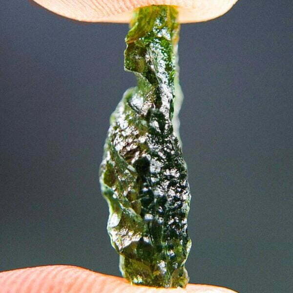 Moldavite with CERTIFICATE - Shiny