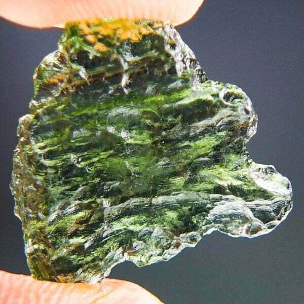 Moldavite with CERTIFICATE - Shiny