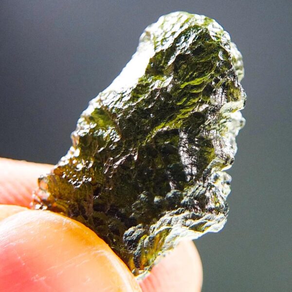 Moldavite with CERTIFICATE - Shiny - quality A+