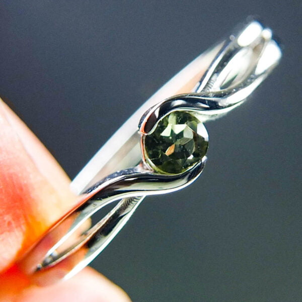 Ring - Moldavite + Silver - Certified
