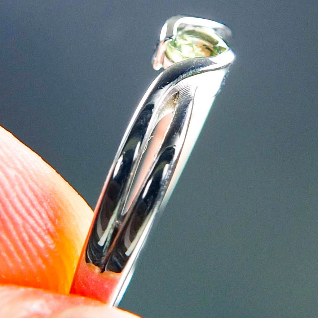 Ring - Moldavite + Silver - Certified