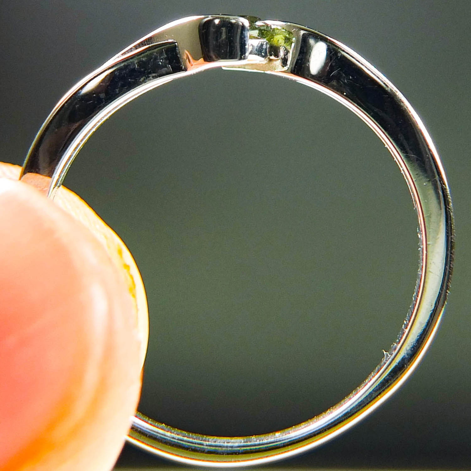 Ring - Moldavite + Silver - Certified