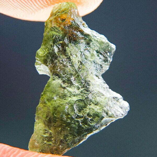 Moldavite (Moldavitt) with Olive green color