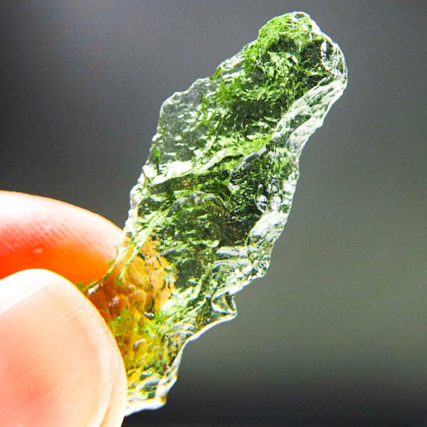 Investment Moldavite - Very Glossy - RARE - Certified - quality A+