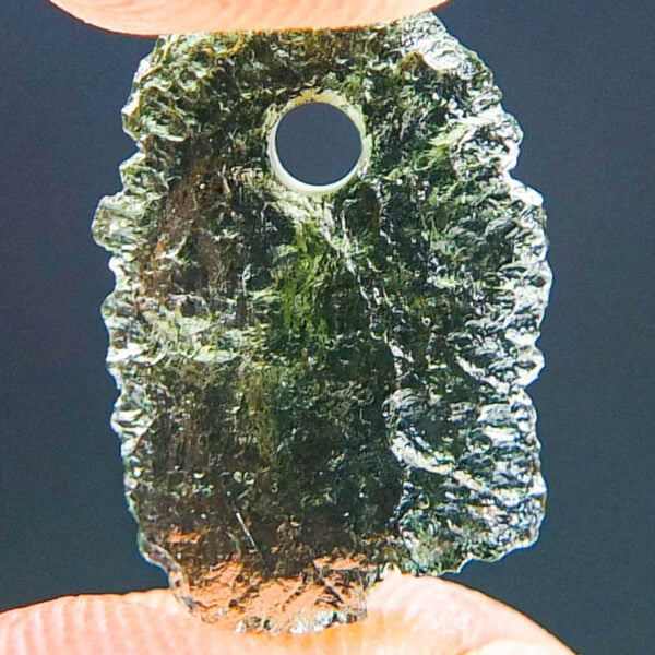 Drilled Moldavite - Pendant with CERTIFICATE