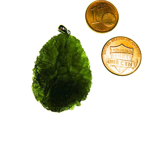 Big Moldavite pendant with CERTIFICATE - quality A+/++