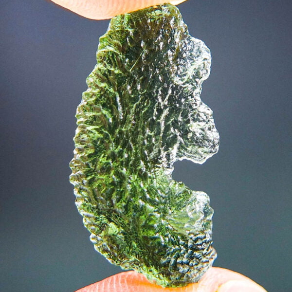 Moldavite with CERTIFICATE - Vibrant green - Glossy - quality A+