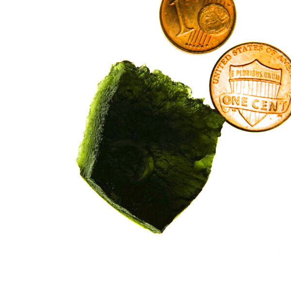 Big Moldavite with two kinds of sculpture - quality A+