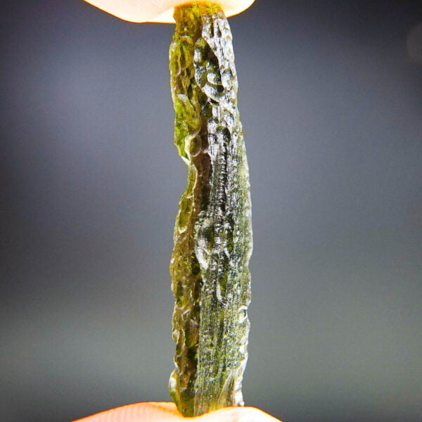 Moldavite with CERTIFICATE - Stick shape - Shiny