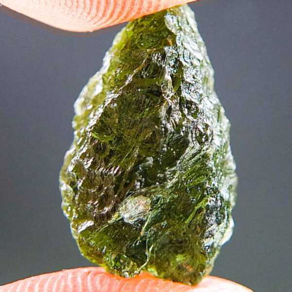 Moldavite with CERTIFICATE - Drop shape