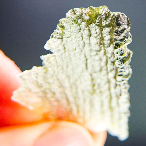 Angel Chime Moldavite - Certified - Naturally very thin - RARE