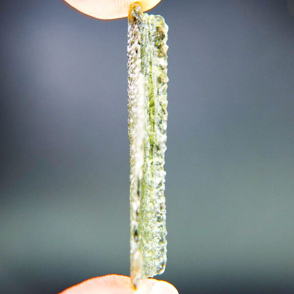 Angel Chime Moldavite - Certified - Naturally very thin - RARE